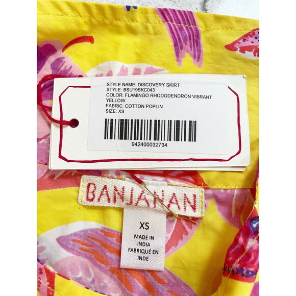 Banjanan Discovery Skirt in Flamingo Rhododendron Vibrant Yellow XS - Picture 7 of 9